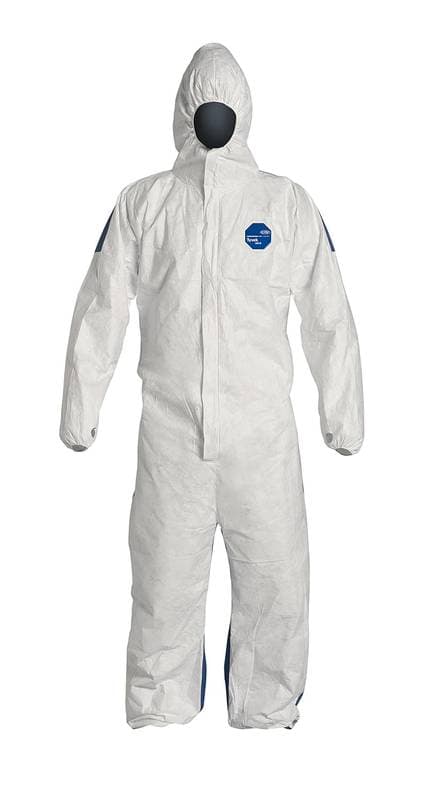 (3) Trimaco Heavy Duty Coveralls with Hood, White, Size XL