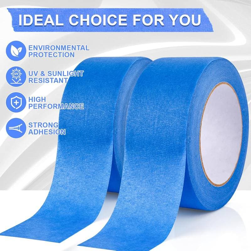 (2) 2" Rolls Painters Tape, Blue